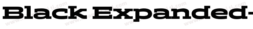 Black Expanded字体转换